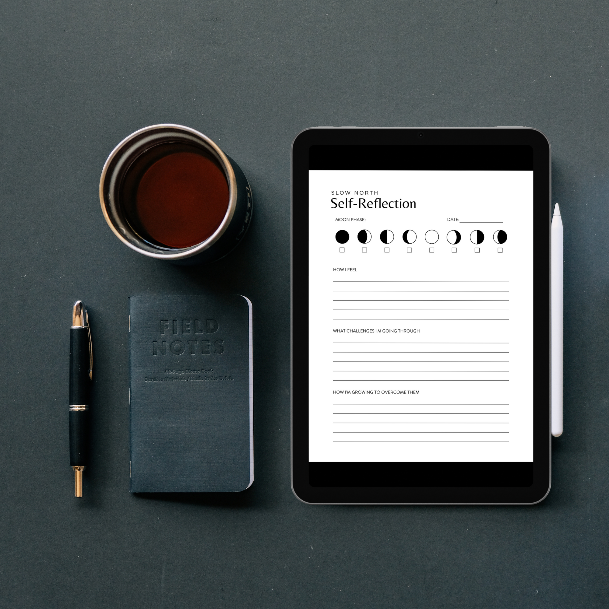 Digital Moon Journal: Align with the Lunar Cycle (Instant Download)