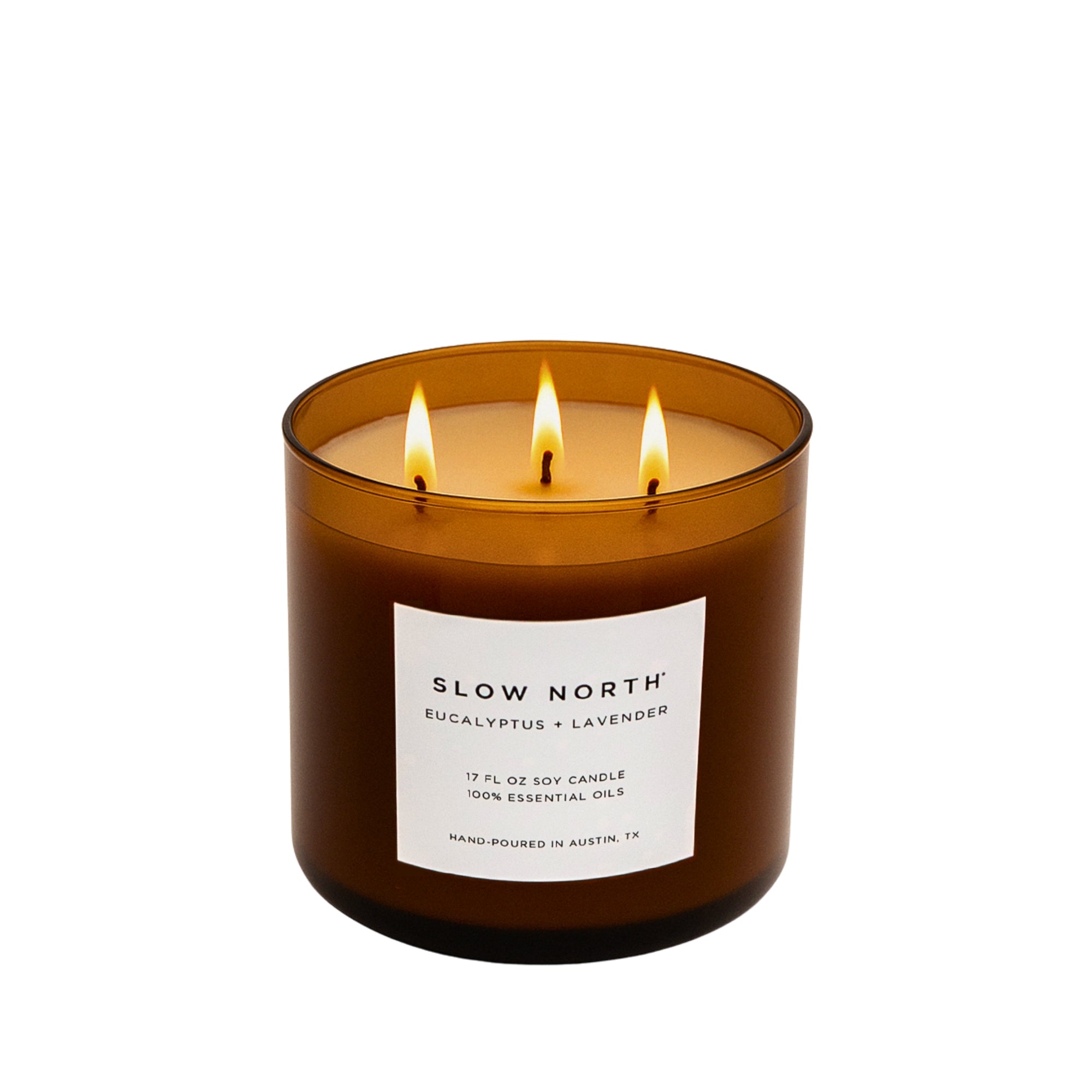 Non-Toxic Lavender Candle with Eucalyptus Essential Oils