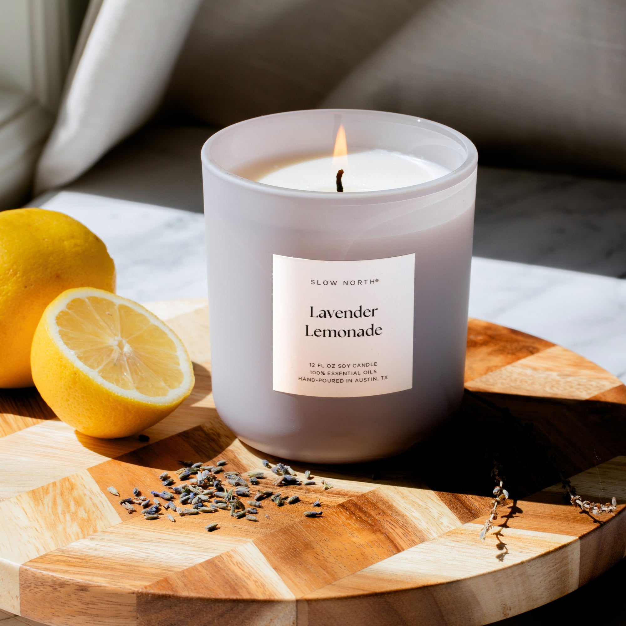 LEVINFLAME OPAL Deluxe キャンドル Lavender Lemonade - Limited Edition Candle