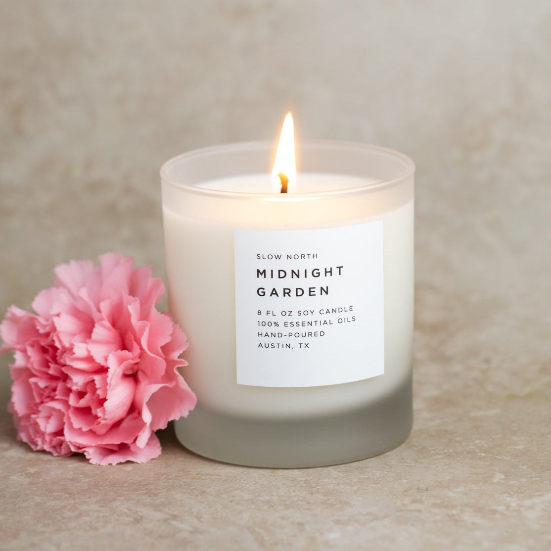 Midnight Garden - a natural, non-toxic soy candle