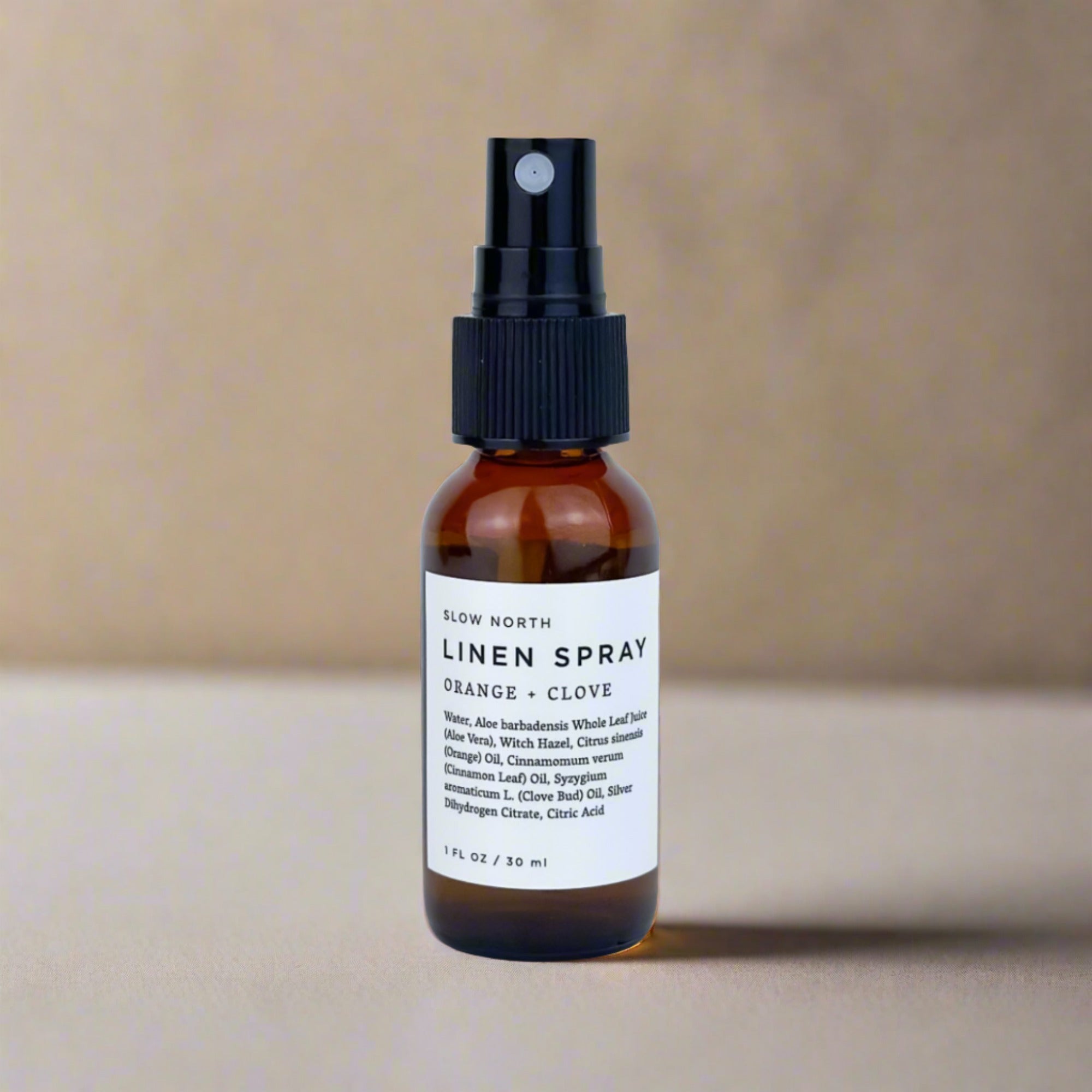 Mini Linen Spray Orange and Clove for Fall Room Scents