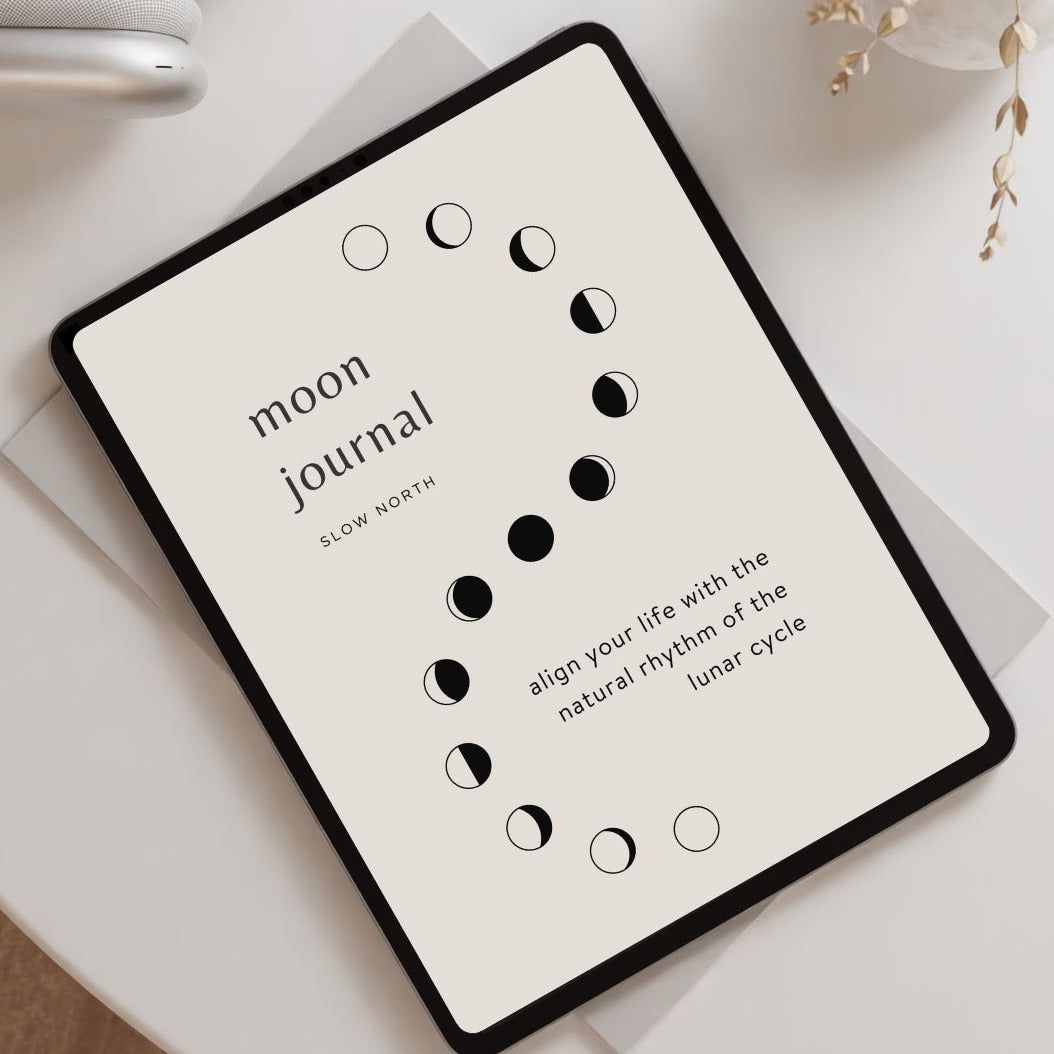 Digital Moon Journal: Align with the Lunar Cycle | Instant Download