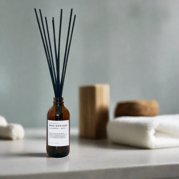 Lavender + Mint Reed Diffuser - natural spa scent for your home