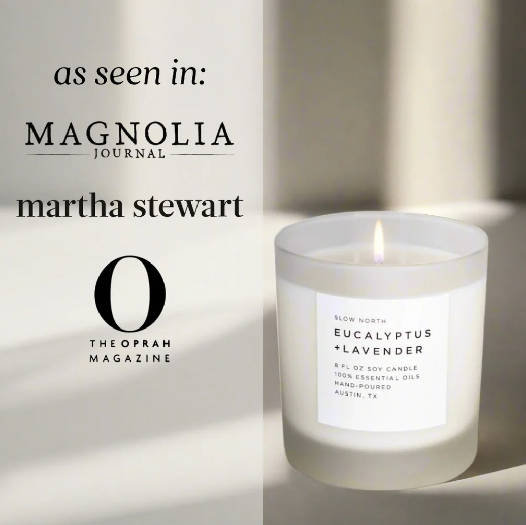 Eucalyptus and Lavender relaxing candle for home