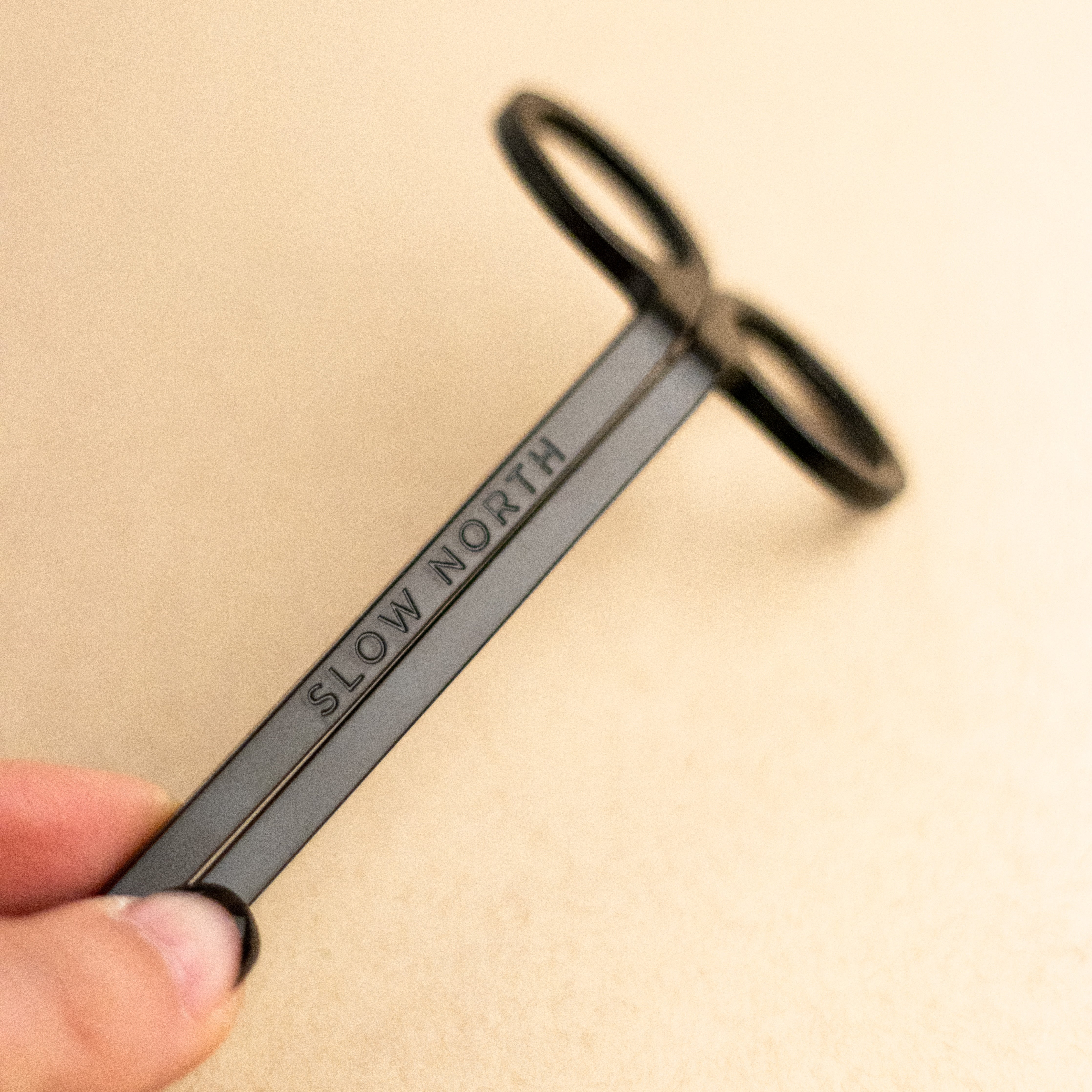 Close up of handle of Candle Care Tool Set by Slow North