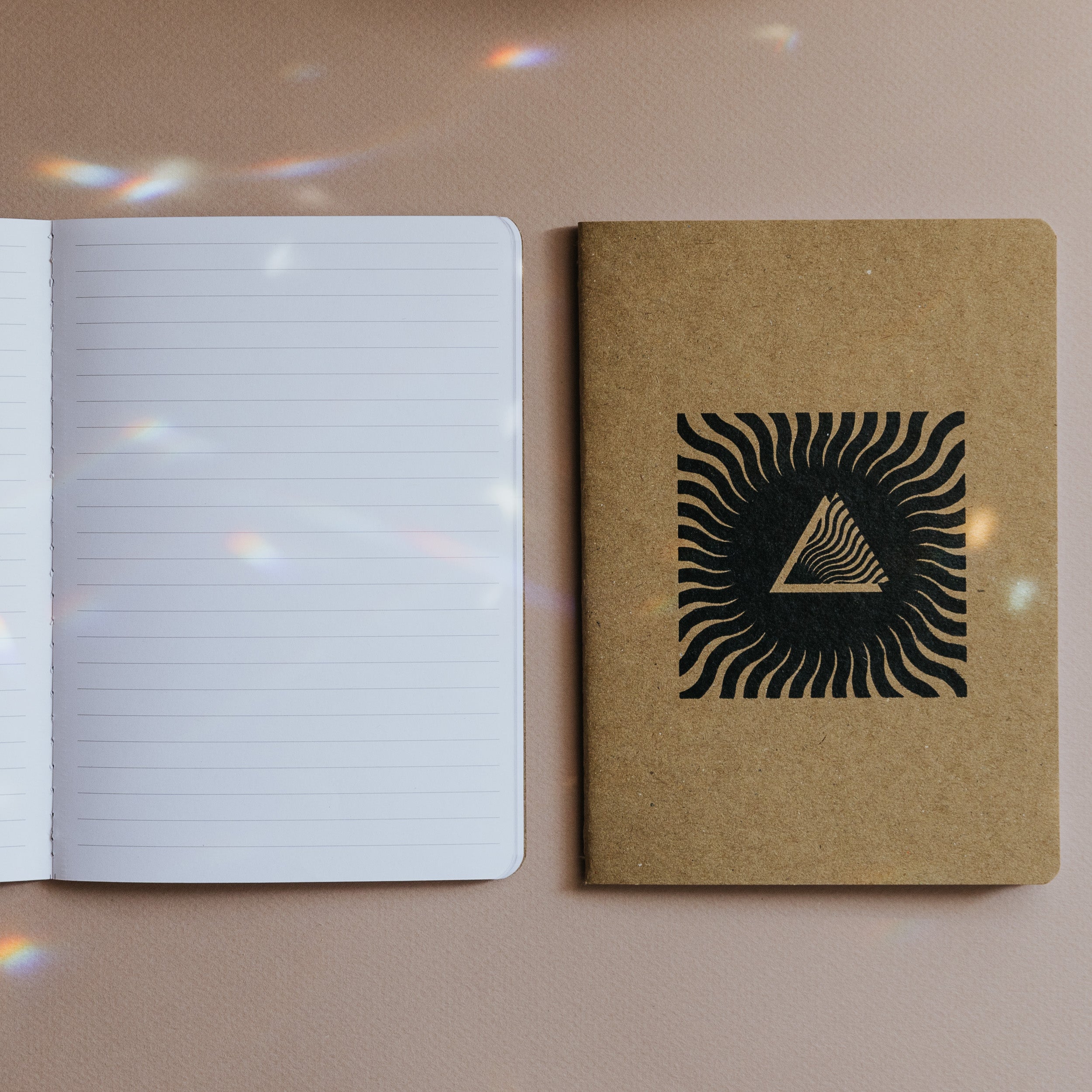 Sun Rays Kraft Notebook