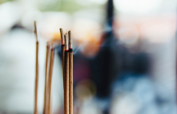 Natural Incense Sticks burning