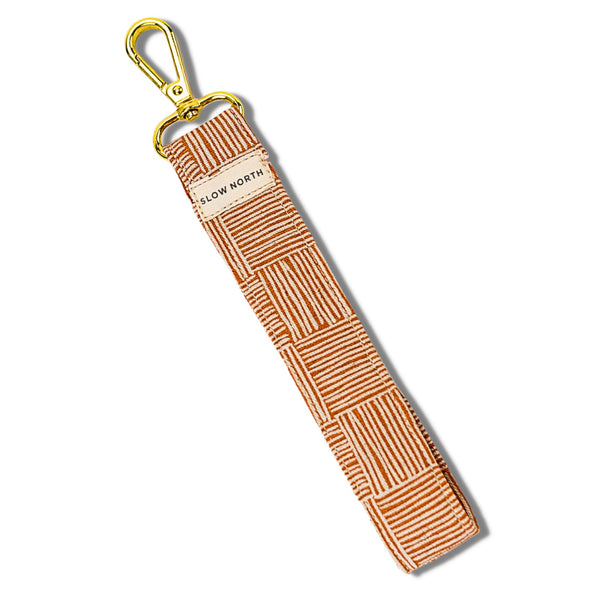 TheBlessingsCo Blank Keychain Supplies - Cotton Canvas Wristlet Keychain - Key Fob Keychain