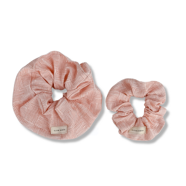 Hair Scrunchie - Pink Pampas