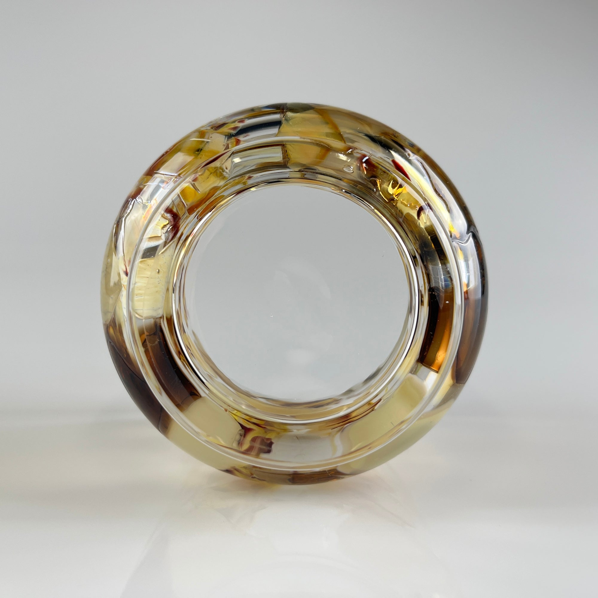 artisan blown glass vessel