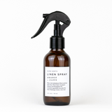 Linen Spray - Orange + Clove in 4 ounce amber bottle by Slow North