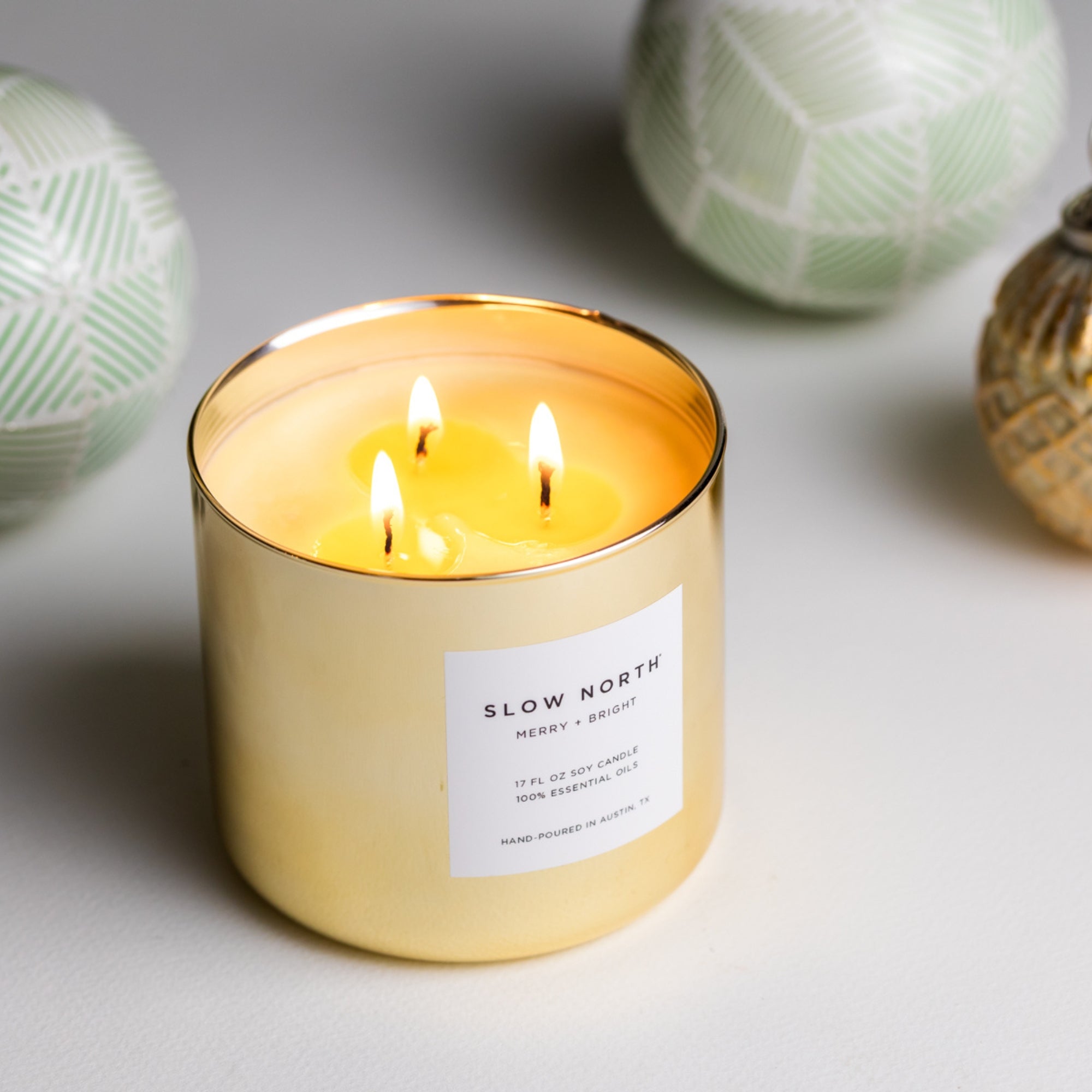 Merry + Bright - Signature 3-Wick Candle (Seasonal)