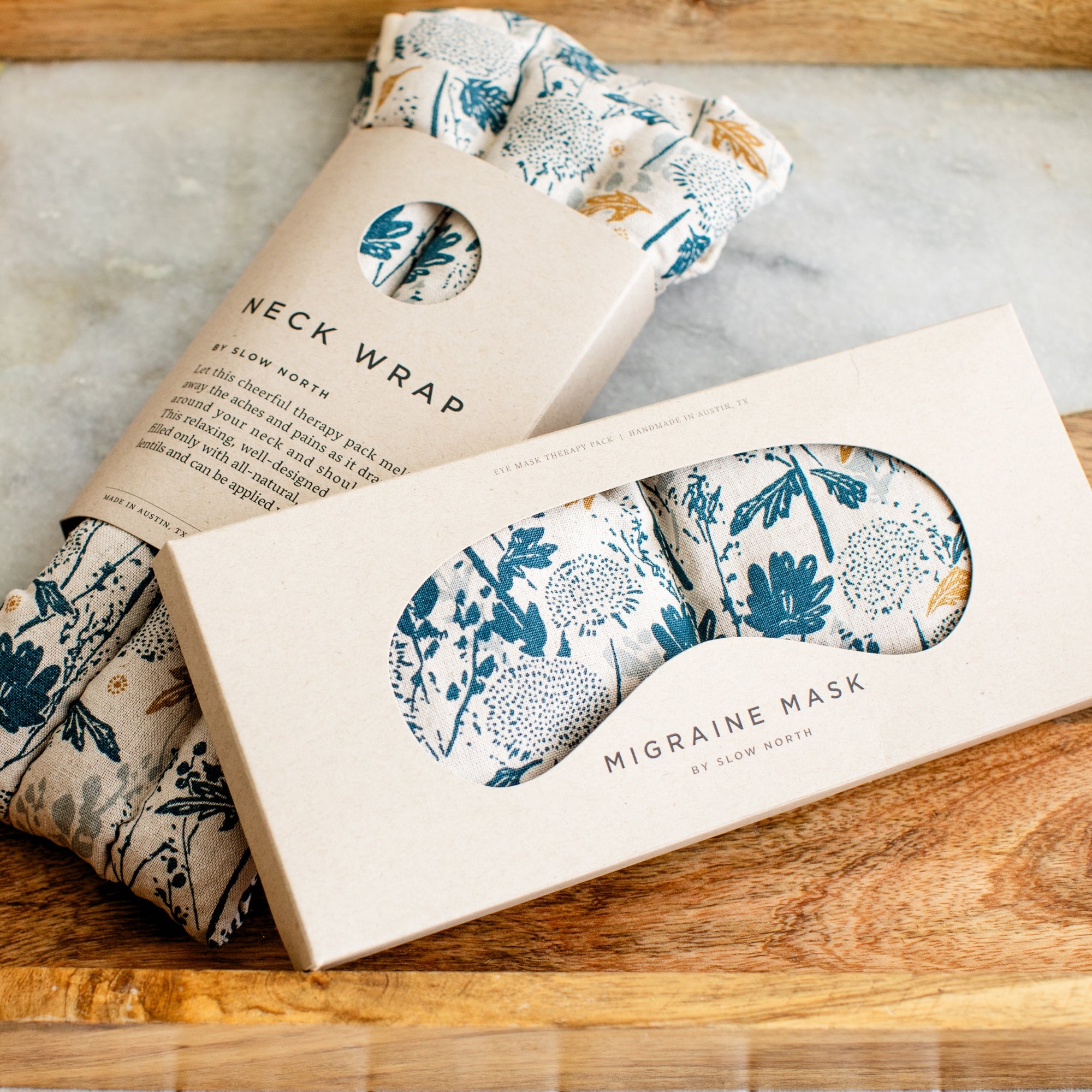 Eye Mask + Neck Wrap Bundle - Wander Field