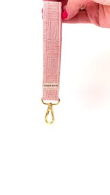 Wristlet Keychain - Pink Pampas