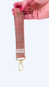 Wristlet Keychain - Copper Fields