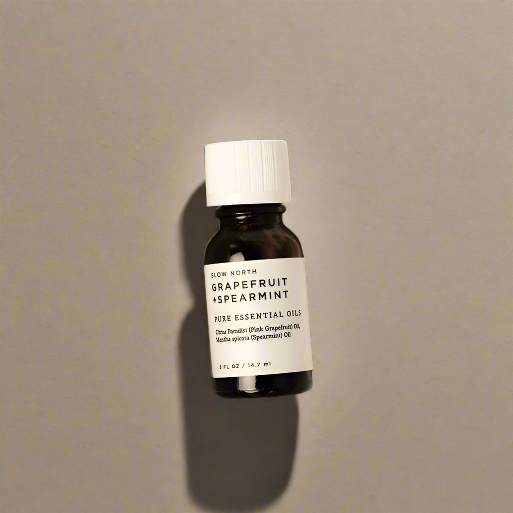 Grapefruit and spearmint 100% pure essential oil blend from Slow North.