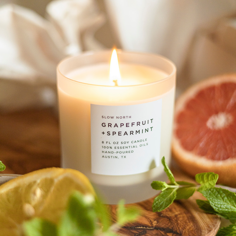 Summer Citrus Scented Candle - Grapefruit and Rose – Mestige