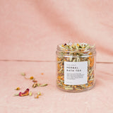 Herbal Bath Tea - 2 ounce in clear glass jar.