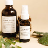 Mini Linen Spray - Forest Bathing in 1 ounce amber bottle by Slow North