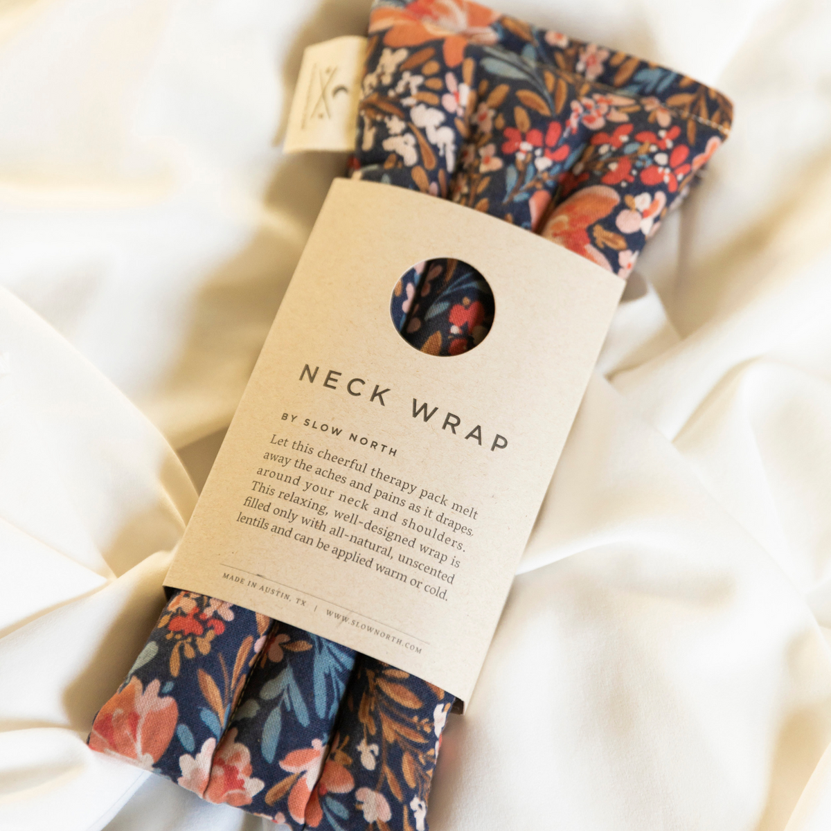 Slow North Eye Mask + Neck Wrap - Pom Blossom