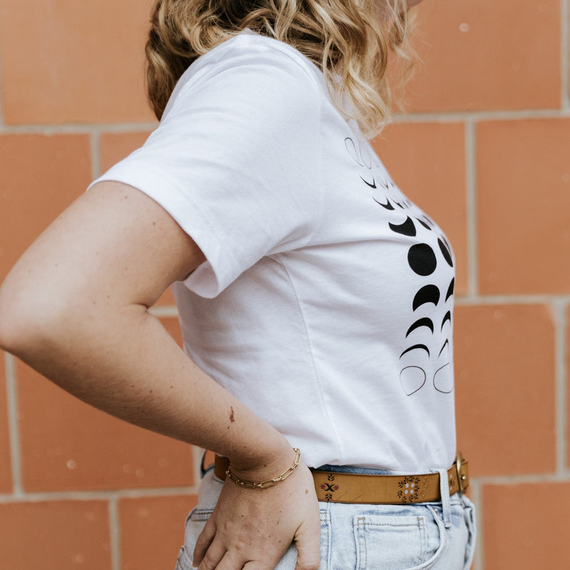 Seven Moons White Graphic Tee