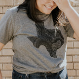 Texas Layers Dark Grey Graphic Tee