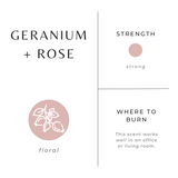 Geranium + Rose